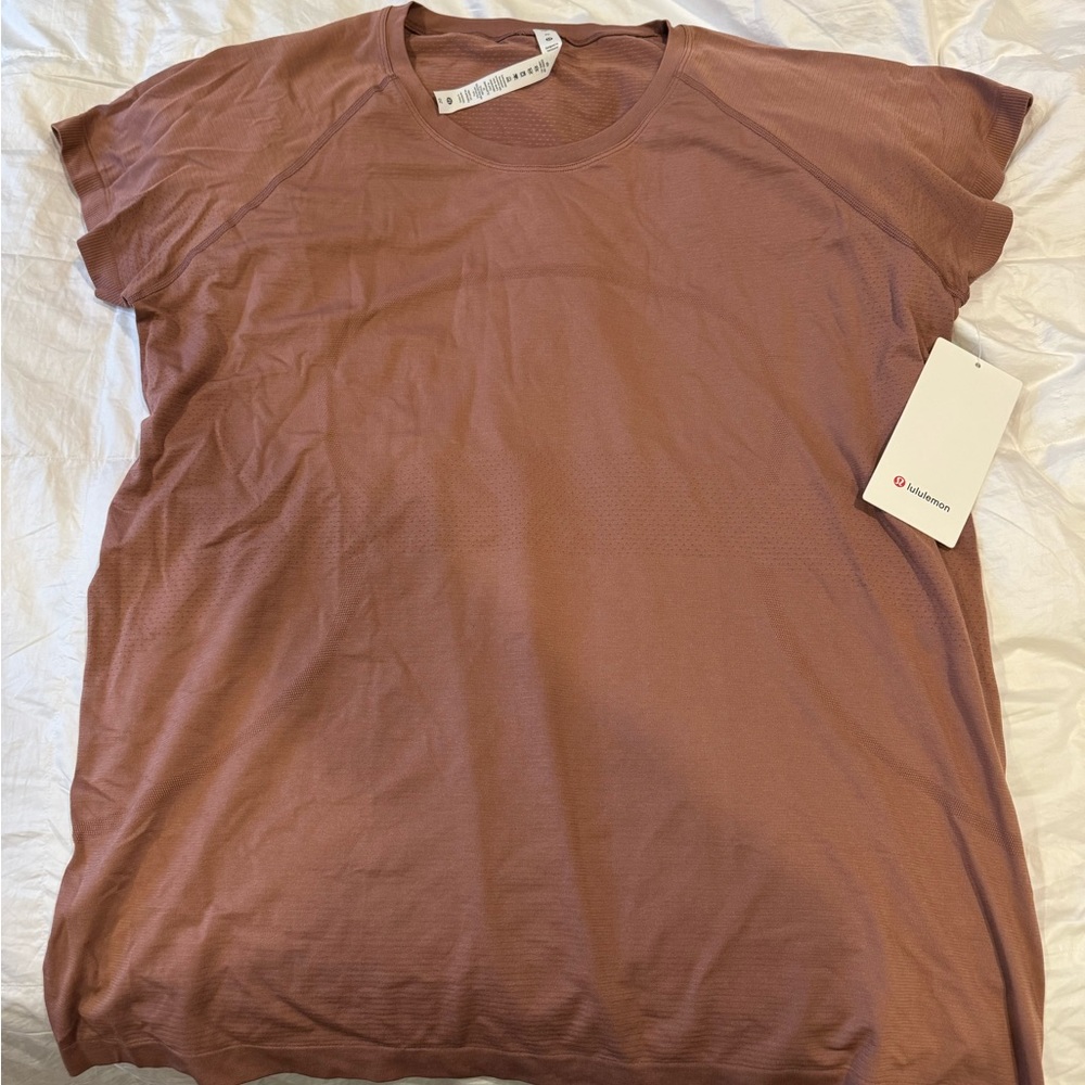 Lululemon swiftly tech short sleeve 2.0 size 20 color Spiced Chai/Spiced Chai